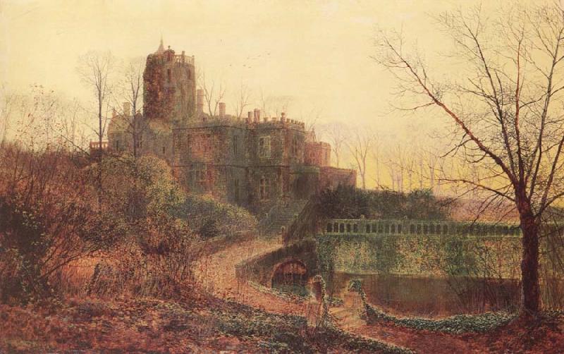 Atkinson Grimshaw The Deserted House Spain oil painting art